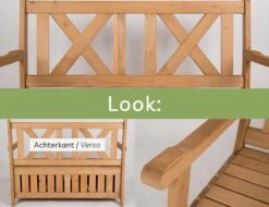 Needs&wants® Houten Tuinbank Met Opbergruimte, 2-zits Kistbank Houten Klassieke Bank Opslag, Grote Tuinopbergbank Van Massief Hout Weerbestendig Voor Buiten Tuin, Balkon, Terras, 115x61x85 Cm, Donker-bruin -Tuinmeubel Winkel 1200x922 2