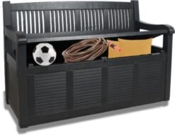 Merkloos Opbergbank Van Kunststof | 130 X 60 Cm | Antraciet -Tuinmeubel Winkel 1200x923 1