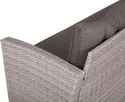 Beliani VITERBO - Loungeset Voor 8 - Grijs - PE Rotan -Tuinmeubel Winkel 1200x983 4