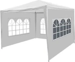 Partytent 3x3m Budget Wit Met Drie Zijwanden -Tuinmeubel Winkel 1200x990 4