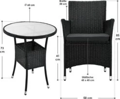 Polyrotan Balkonset - Bayamo - 3-delig - Zwart 16 Polyrotan Balkonset - Bayamo - 3-delig - Zwart -Tuinmeubel Winkel 1200x993 2