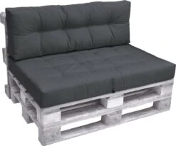 Beautissu Eco Elements Palletkussen – Rugkussen 120x40x15 Cm Voor Palletbank - Kussen Graphiet Grijs - Palletkussens In Matraskussen Kwaliteit -Tuinmeubel Winkel 1200x995 7
