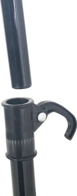 Prolenta Premium - Loungebed Met Parasol Poly Rattan Grijs -Tuinmeubel Winkel 471x1200