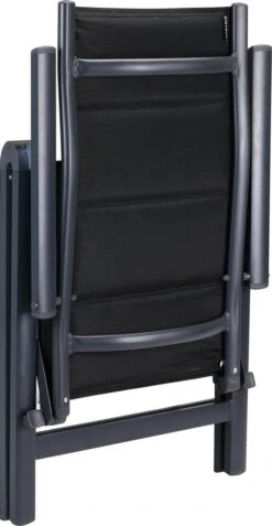 Casaria Tuinstoel Aluminium - 2 Stuks Inklapbaar - Antraciet -Tuinmeubel Winkel 621x1200