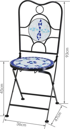 Merkloos Mozaïek Bistroset Neptun - 3-delig -Tuinmeubel Winkel 654x1200