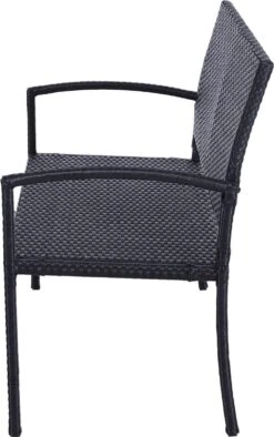 Outsunny Polyrotan Tuinbank 2-zits Parkbank Bank Staal Zwart 867-022 16 Outsunny Polyrotan Tuinbank 2-zits Parkbank Bank Staal Zwart 867-022 -Tuinmeubel Winkel 753x1200