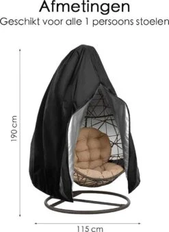 Beschermhoes Hangstoel Egg - Waterproof - Universeel Model - Hoes Van Egg Chair - Waterdichte Beschermer Voor Egg Stoel Met Standaard -Tuinmeubel Winkel 877x1200