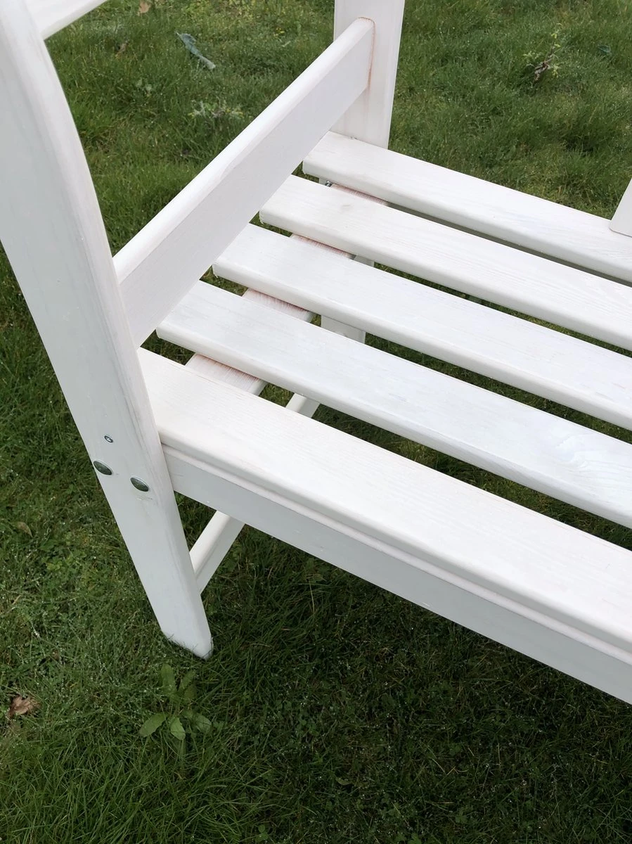 SenS-Line Friesen Tuinbank - Hout - Wit 6 SenS-Line Friesen Tuinbank - Hout - Wit - Afbeelding 6