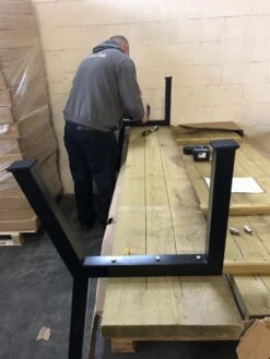 MaximaVida Set Industriële Bankpoten New York- Zwart Gecoat - Maak Zelf Je Bank -Tuinmeubel Winkel 900x1200 6