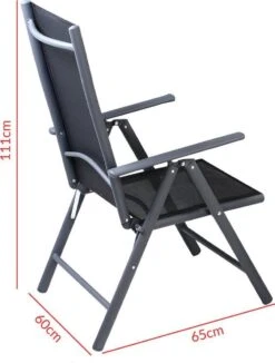 Tuinset 4 + 1 Klapstoelen Tuintafel – Aluminium 80x80cm - Grijs 31 Tuinset 4 + 1 Klapstoelen Tuintafel – Aluminium 80x80cm - Grijs -Tuinmeubel Winkel 910x1200