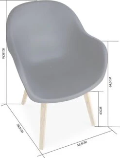 Alice's Garden Kuipstoelen CELEBES - Set Van 4 - Acacia En Kunststof - Grijs 9 Alice's Garden Kuipstoelen CELEBES - Set Van 4 - Acacia En Kunststof - Grijs -Tuinmeubel Winkel 918x1200