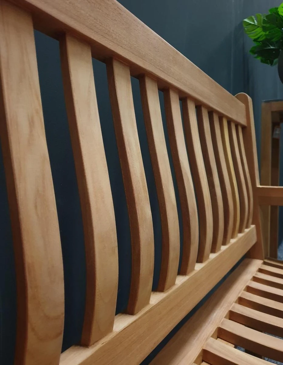 Merkloos TIERRA | Tuinbank Van Teak Comfort Plus + | 150 Cm - 3-Persoons / 3-Zits | Naturel / Original | BONANY Luxe | Geschuurd & Olie Op Waterbasis | Klassiek & Traditioneel | Stevig | Tuinzetel | Bank Voor Tuin 5 Merkloos TIERRA | Tuinbank Van Teak Comfort Plus + | 150 Cm - 3-Persoons / 3-Zits | Naturel / Original | BONANY Luxe | Geschuurd & Olie Op Waterbasis | Klassiek & Traditioneel | Stevig | Tuinzetel | Bank Voor Tuin - Afbeelding 5