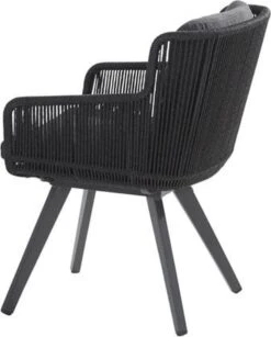 4 Seasons Outdoor 4SO Armstoel Flores Anthracite - 1 Stuk -Tuinmeubel Winkel 964x1200