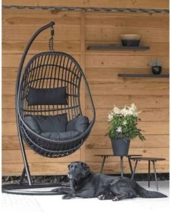 Hangstoel Sturdy Frame Zwart -Tuinmeubel Winkel 966x1200