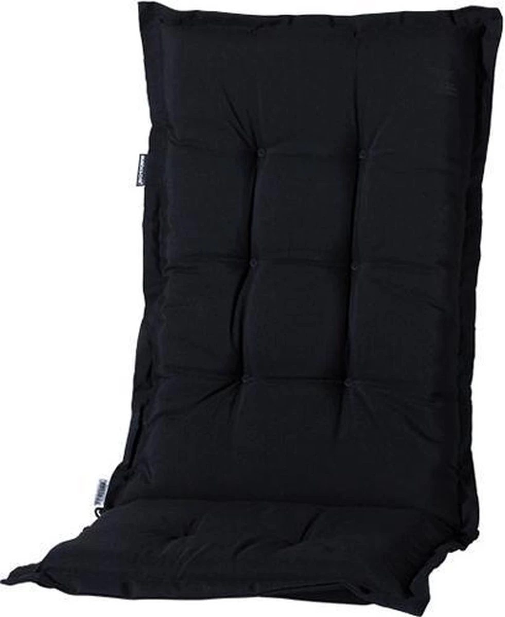 Madison Tuinstoelkussen Hoge Rug Basic Zwart 1 Madison Tuinstoelkussen Hoge Rug Basic Zwart
