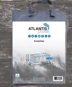 Opbergtas Voor Tuinmeubelkussens - 125 X 40 X 50 Cm (4 – 6 Lounge- Tuinkussens) - Grijs / Antraciet -Tuinmeubel Winkel 992x1200 5