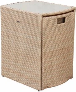 Alice's Garden Balkonset Doppio - 2 Stoelen - Inschuifbaar - Wicker - Beige -Tuinmeubel Winkel 994x1200